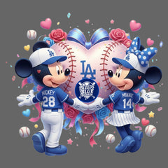 Dodgers Mickey and Minnie Valentine PNG | Digital Art (6000x6000)
