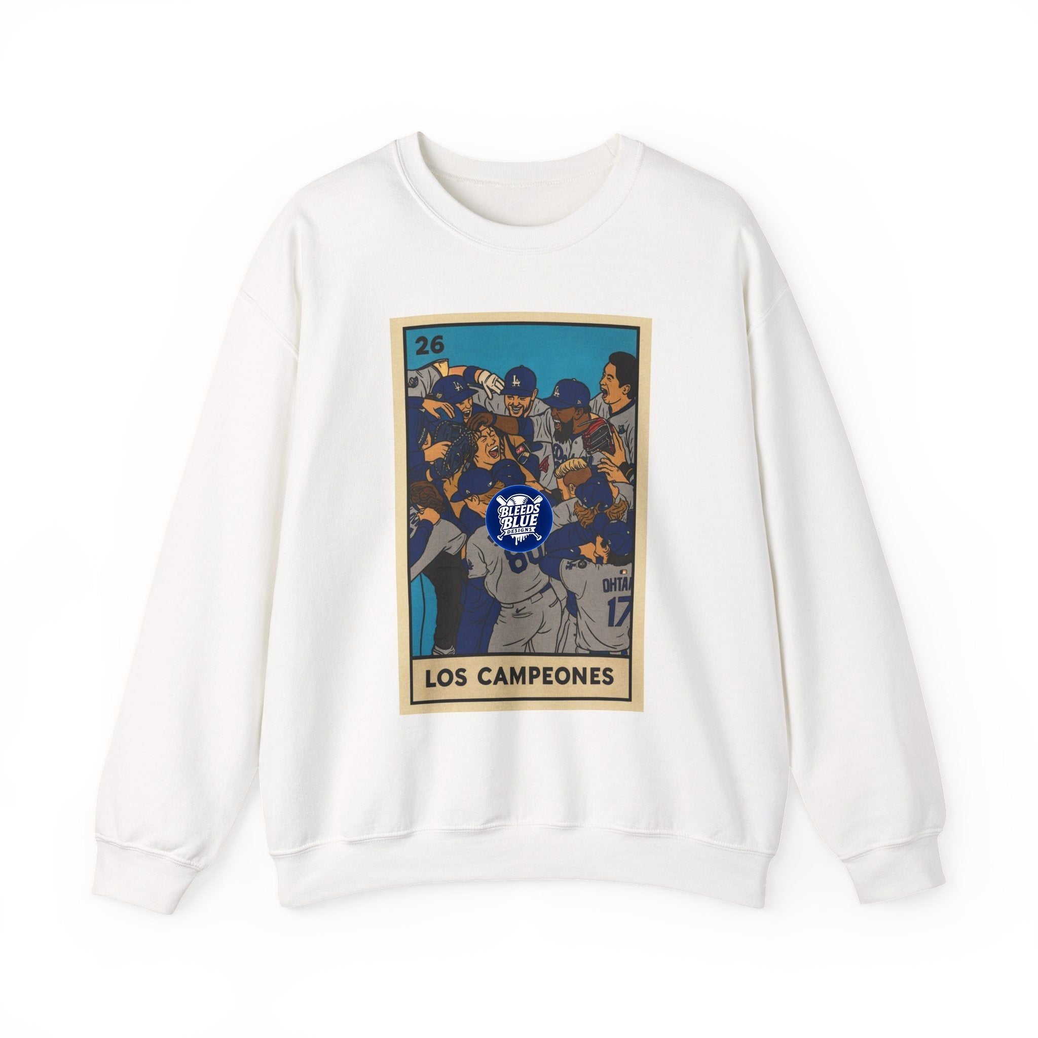Dodgers "Los Campeones" Loteria Card Sweatshirt - Unisex Crewneck Casual Streetwear