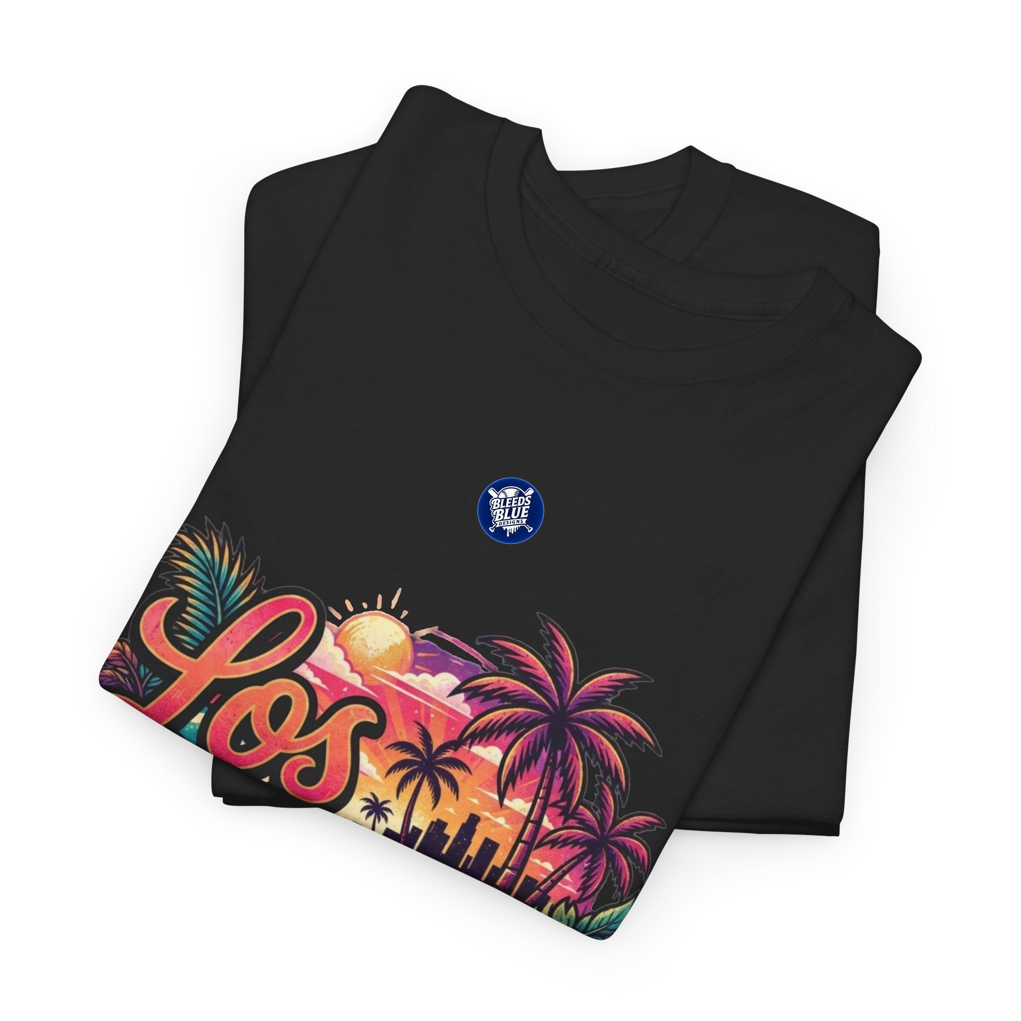 Los Angeles Vintage Sunset Palm Tree Tee