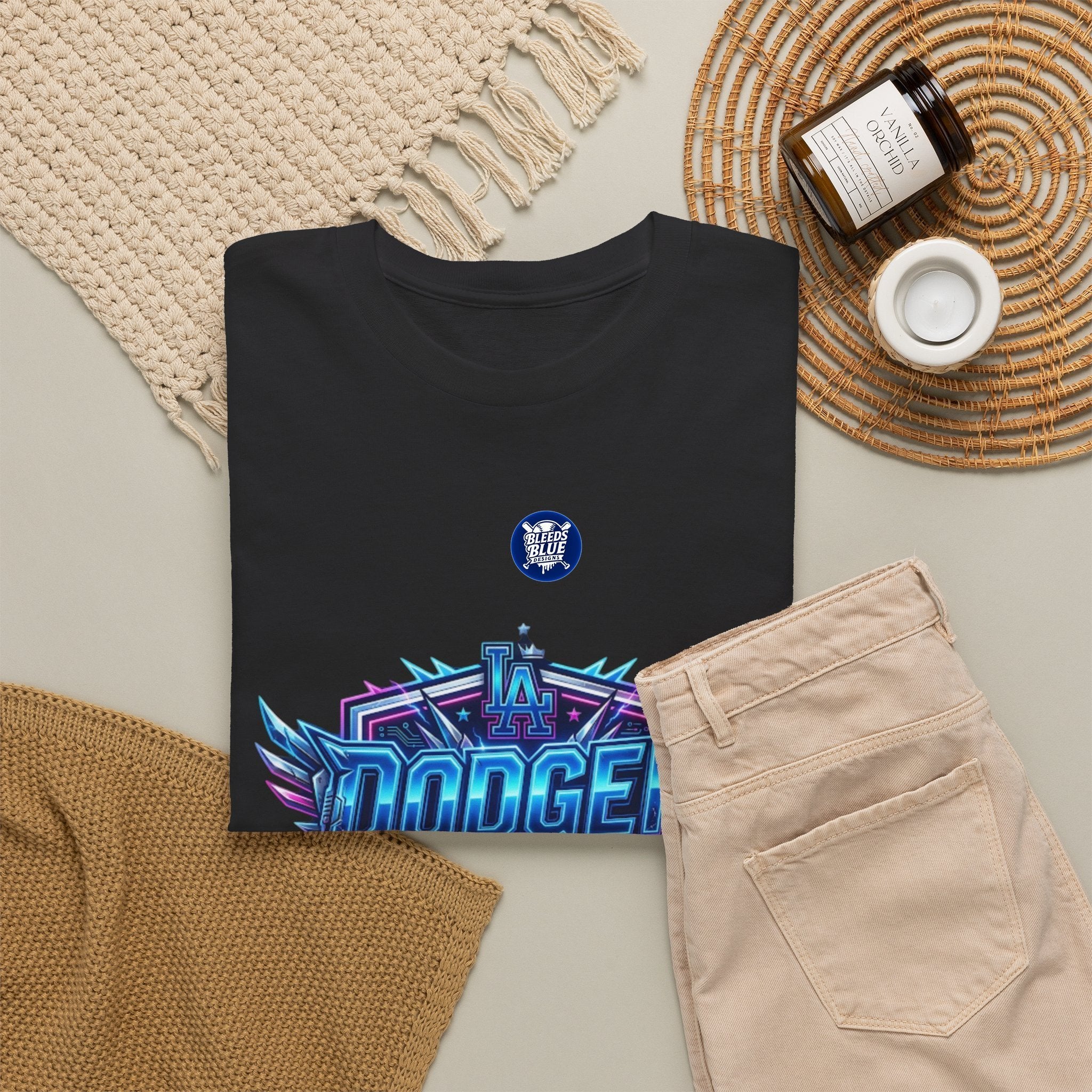 Dodger Baddie T-Shirt — 80's Neon Gaming Logo Tee
