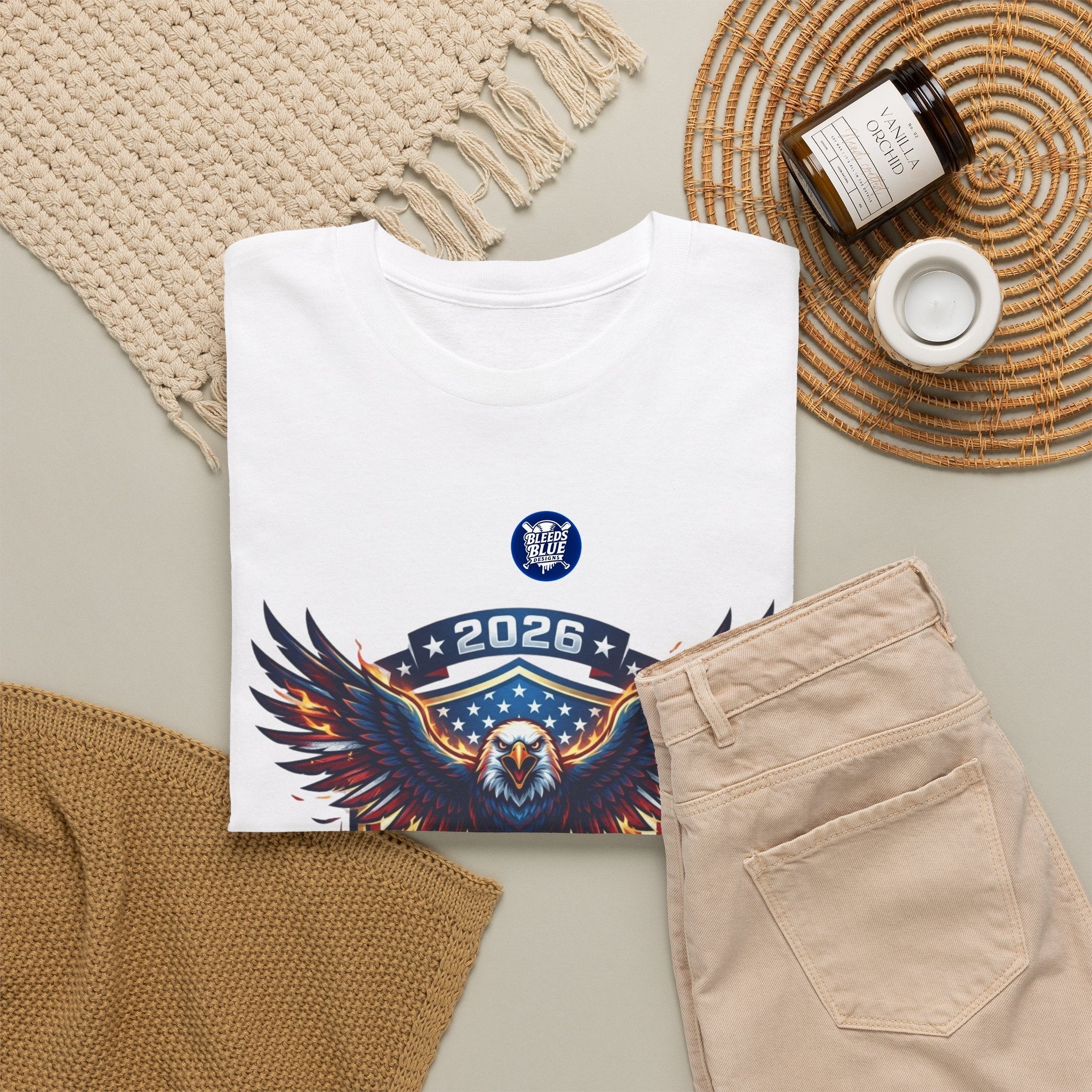 2026 World Cup USA Eagle T-Shirt — Patriotic Soccer Fan Tee