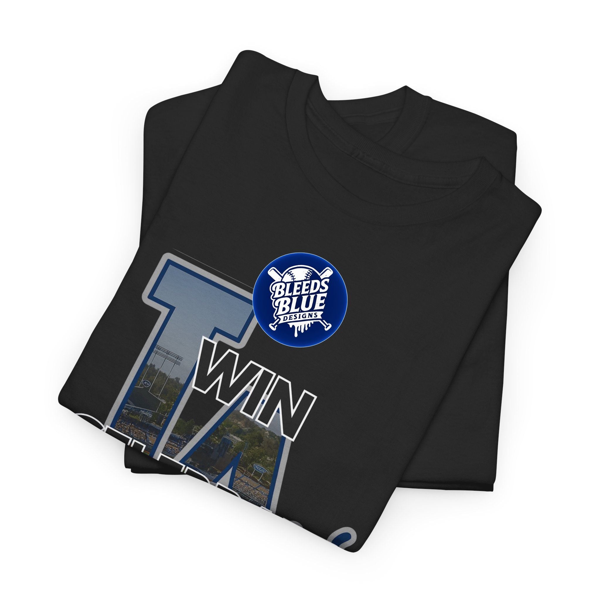 Los Angeles Dodgers Win Celebrate Repeat Tee Shirt - Unisex Heavy Cotton Casual Fit