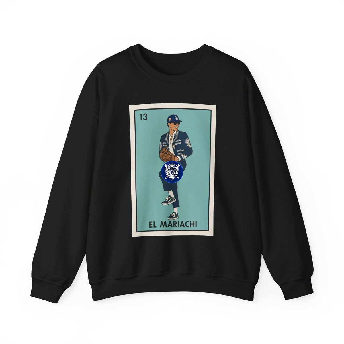 El Mariachi Lotería Card Kelly Team Pride - Adult Crewneck Sweatshirt