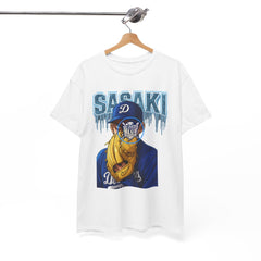 Dodgers Roki Sasaki Ice Anime Tee Shirt - Unisex Heavy Cotton Casual Fit