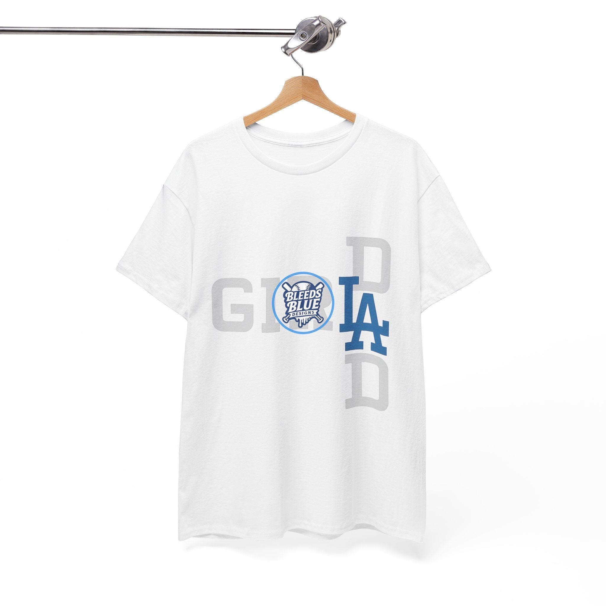 Girl Dad with LA Logo Tee Shirt - Unisex Heavy Cotton Casual Fit