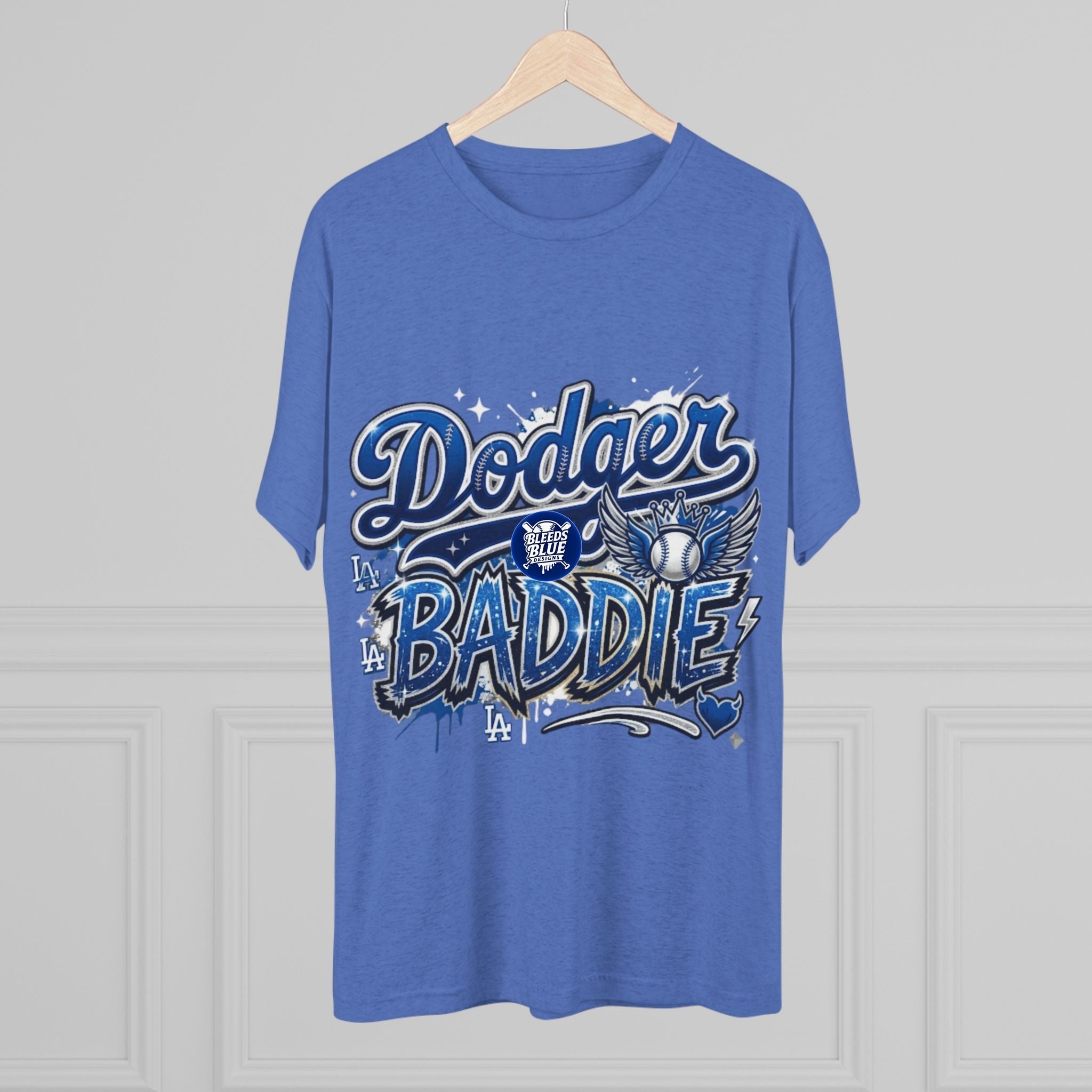 Dodger Baddie Tee - LA Baseball Fan Graphic Shirt