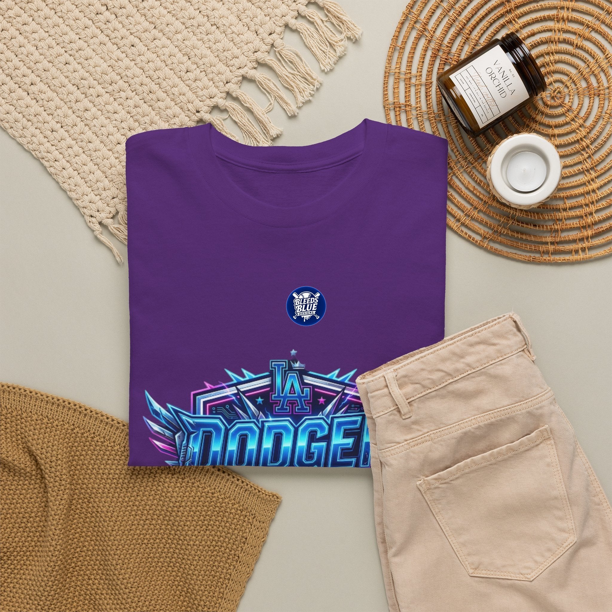 Dodger Baddie T-Shirt — 80's Neon Gaming Logo Tee