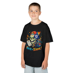 Kids Tee — Colorful Skull 'Back to School' Graphic