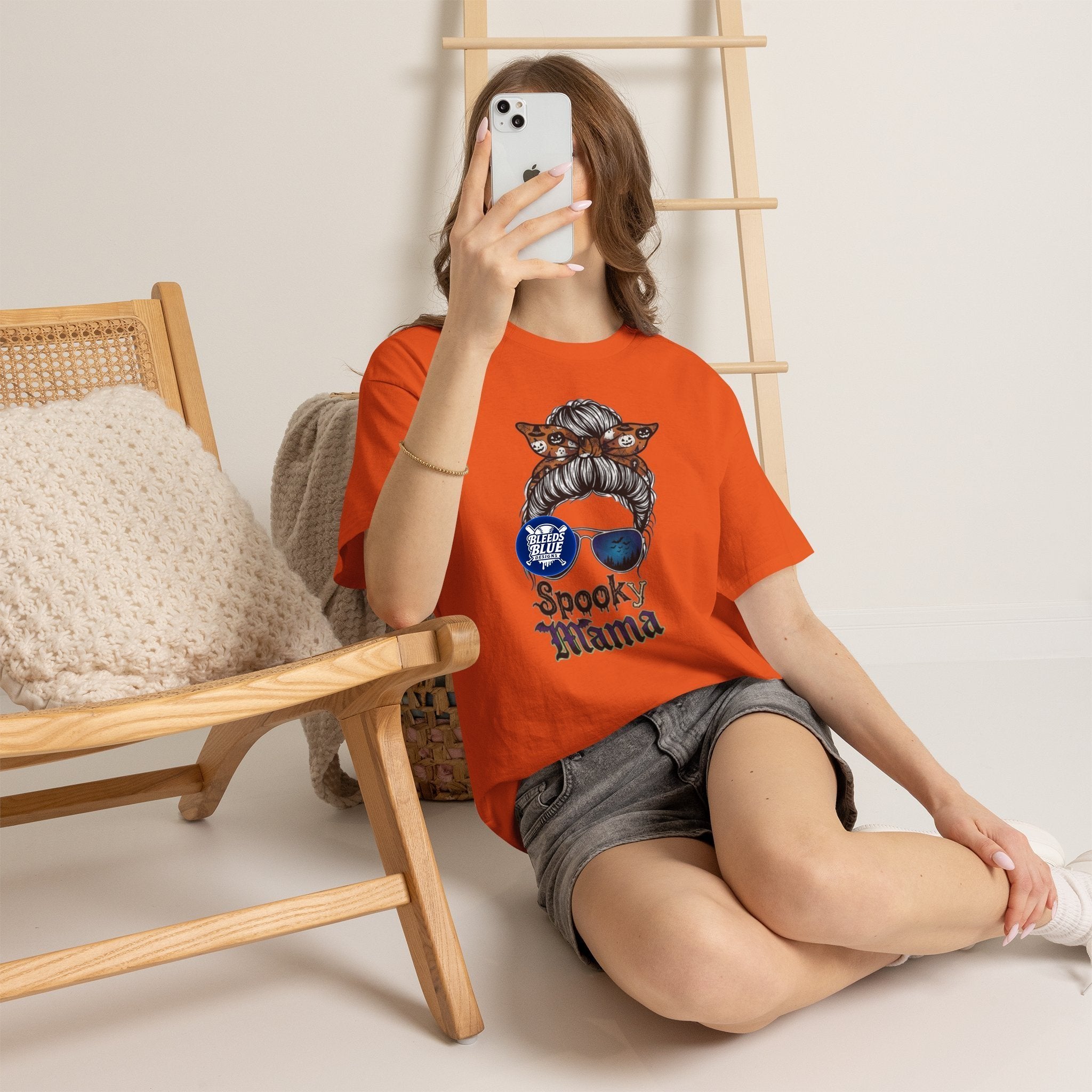 Halloween Spooky Mama Graphic T-Shirt