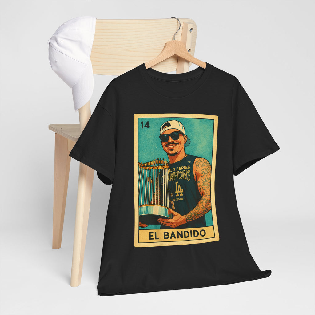 Banda El Bandido Loteria Card Tee Shirt -  Unisex Heavy Cotton Tee Casual Fit