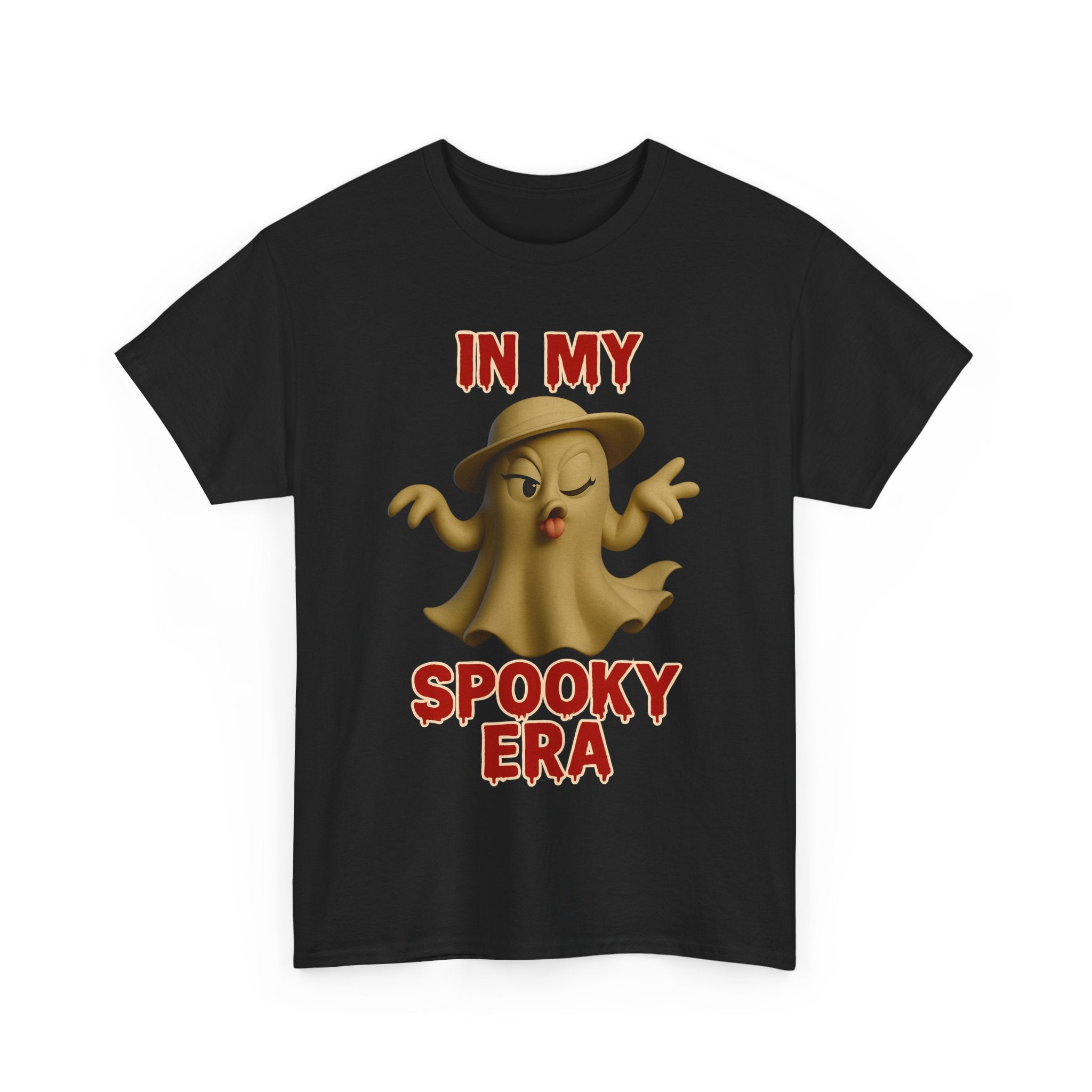 Ghost Fashionista In My Spooky Era Halloween Tee Shirt - Unisex Heavy Cotton Tee Casual Fit