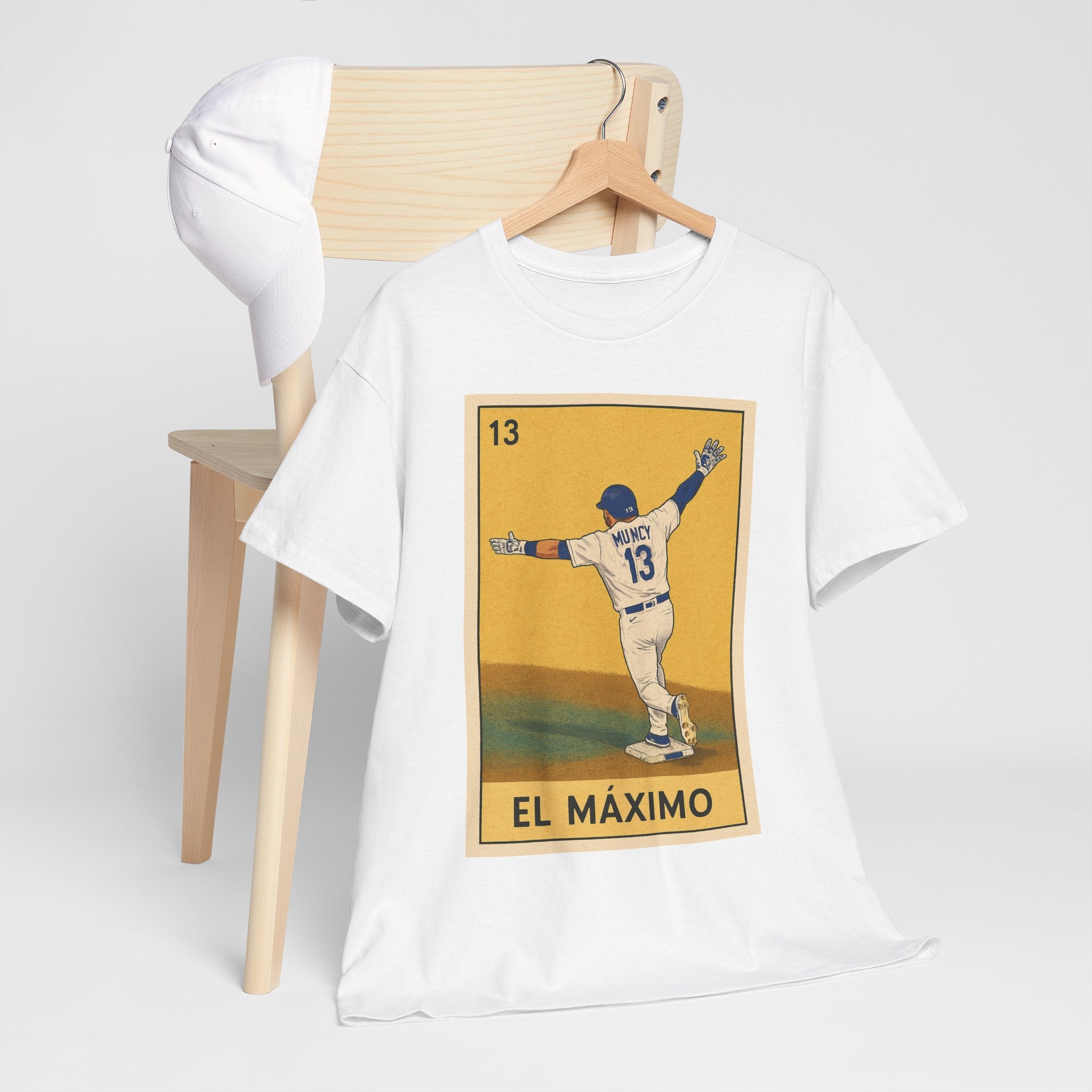 Muncy El Maximo Loteria Card Tee Shirt - Unisex Heavy Cotton Tee Casual Fit