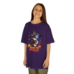 Kids Tee — Cute Witch "Back to School" Halloween Graphic