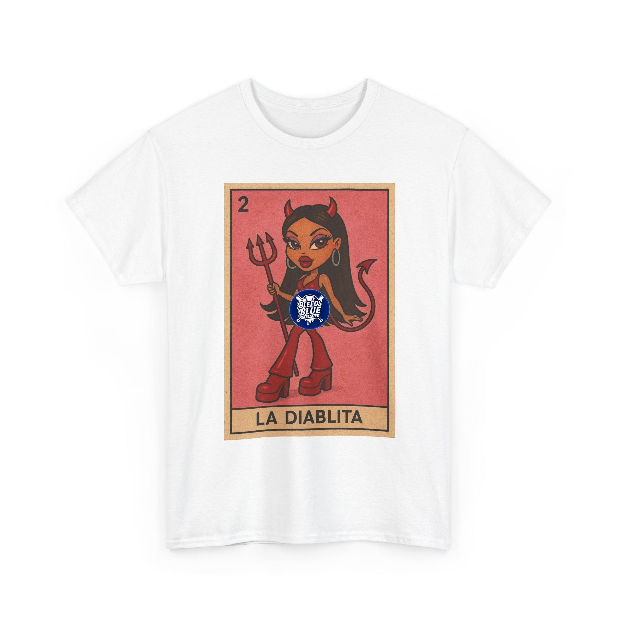 La Diablita Loteria Card Tee Shirt - Unisex Heavy Cotton Casual Fit