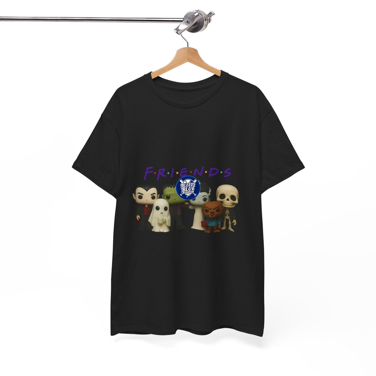 Spooky Friends Halloween Tee Shirt - Unisex Heavy Cotton Casual Fit
