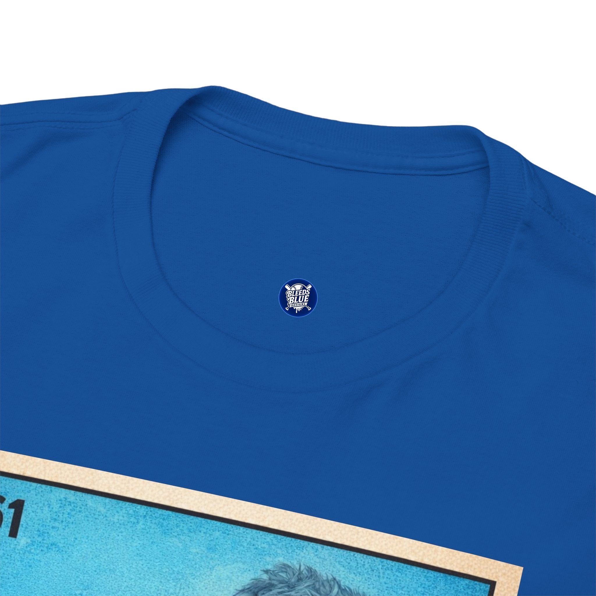 Baseball Card Tee — "Señor Azul" Vintage Player Graphic Shirt