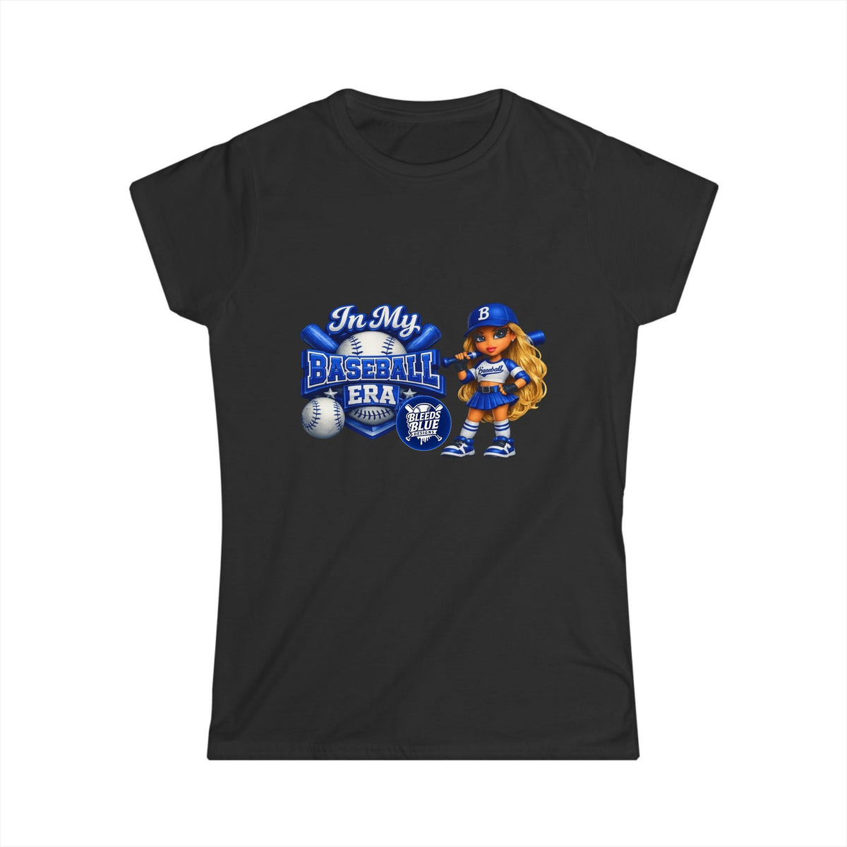 In My Baseball Era Women's Tee — Cute Girl Baseball Graphic Shirt