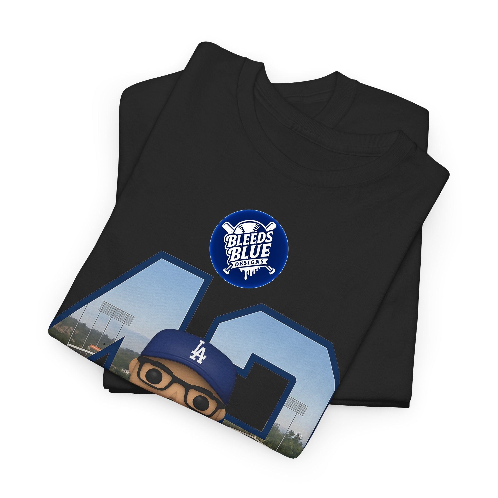 Banda Number 43 with a Funko Style Figurine Tee Shirt - Unisex Heavy Cotton Casual Fit