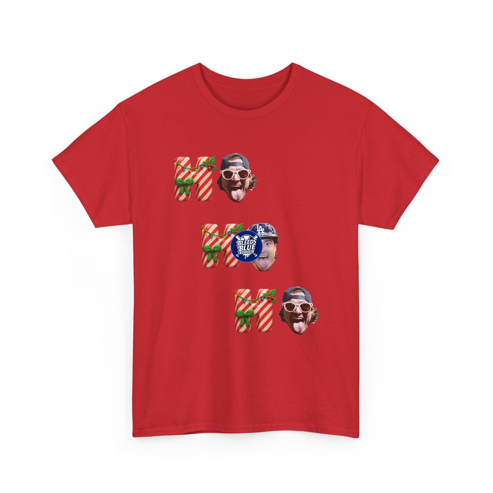 Holiday Kike Ho Ho Ho Tee Shirt - Unisex Heavy Cotton Casual Fit