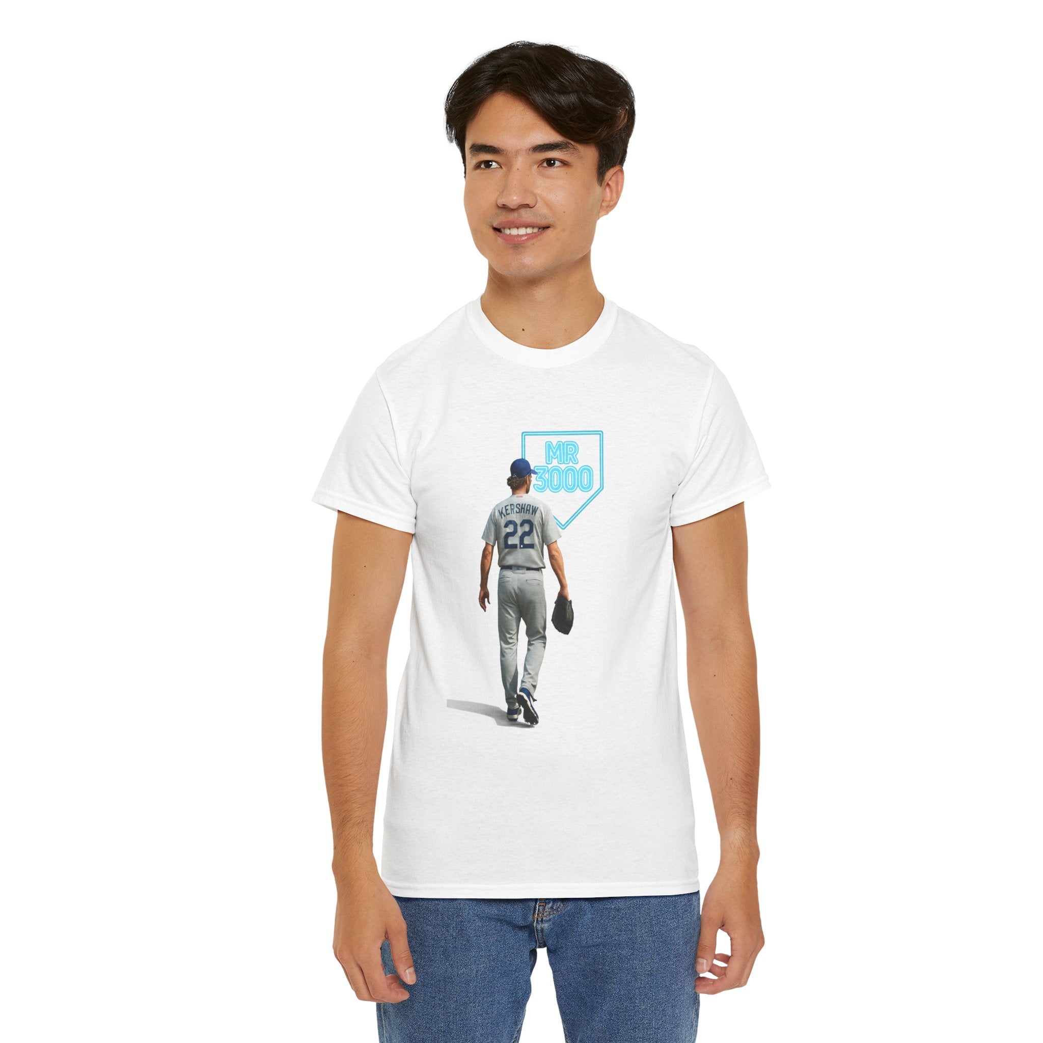 Dodgers Kershaw Mr 3000 K Tee Shirt - Unisex Heavy Cotton Tee Casual Fit