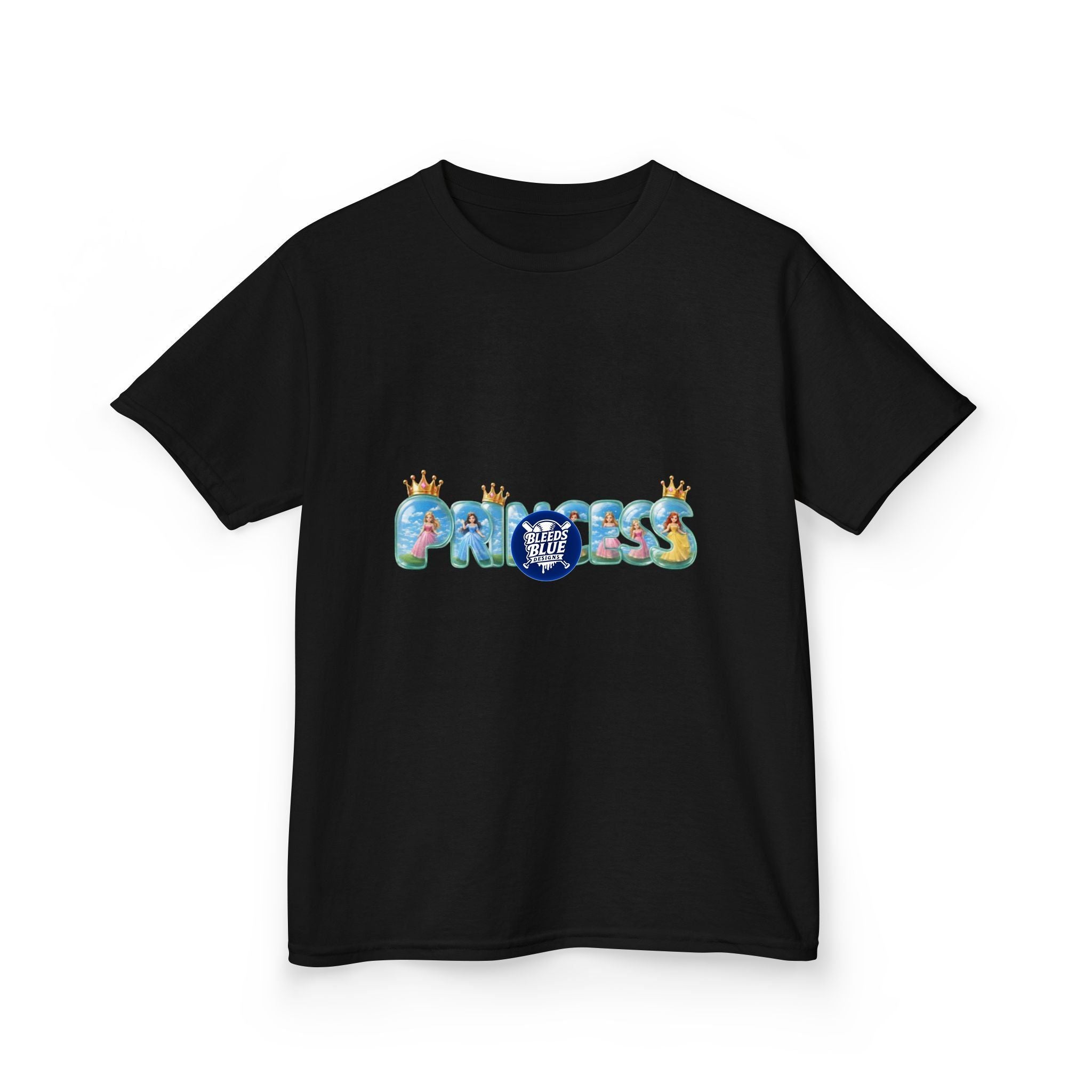 Kids 'Princess' Crown Graphic Tee — Cute Colorful Princess Shirt for Girls