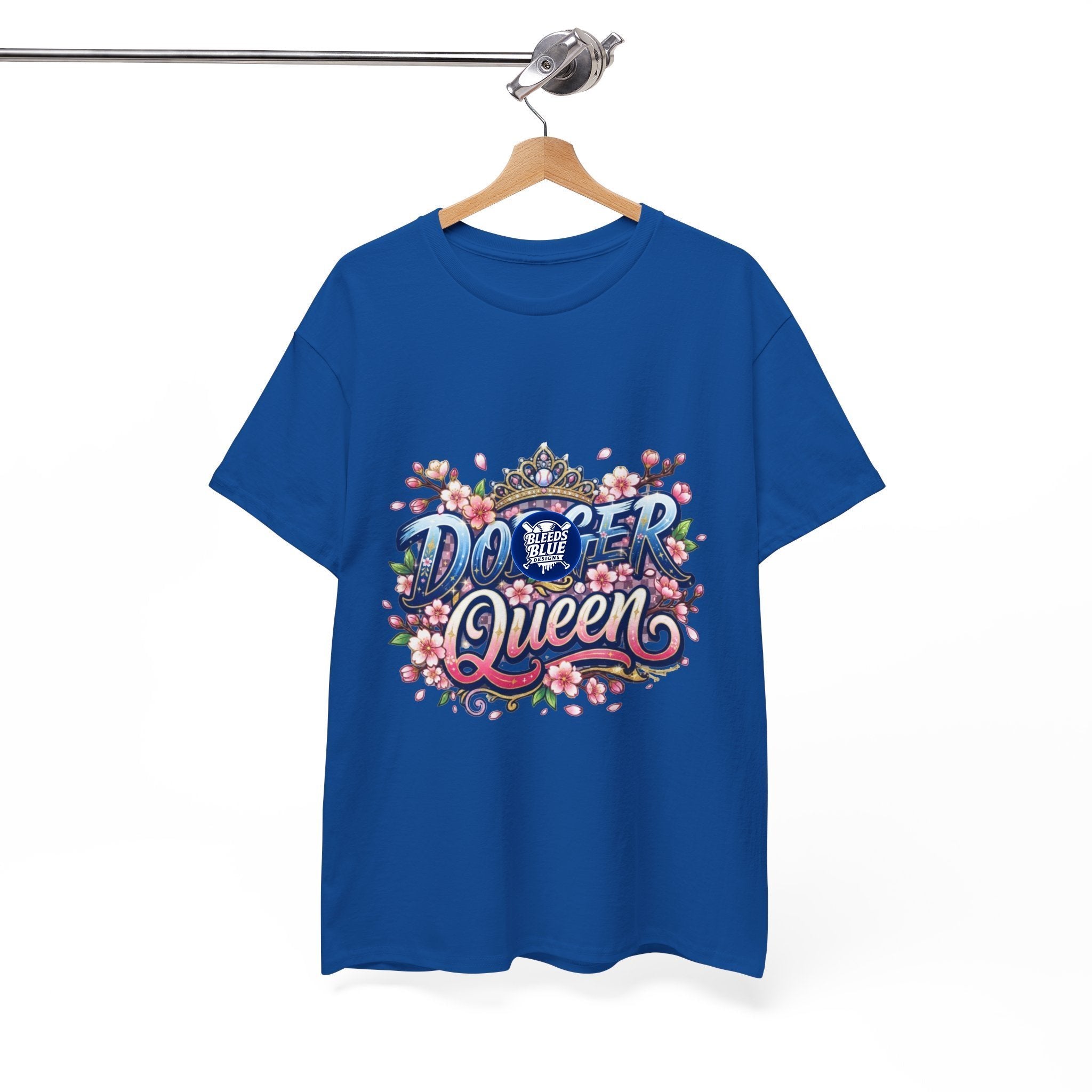 Dodger Queen Cherry Blossom Baseball Tee