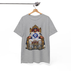 Kershaw Baseball Throne T-Shirt — Player on Throne Graphic Tee