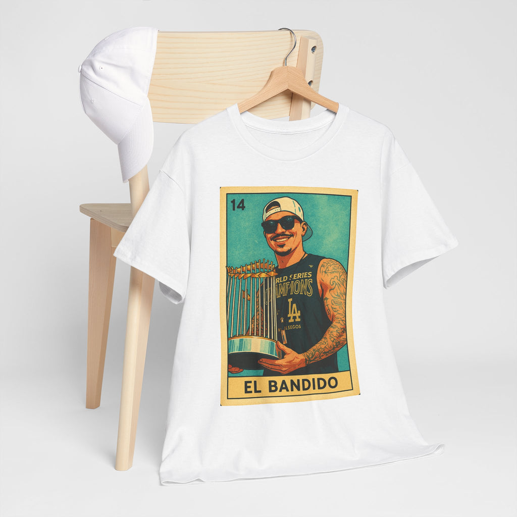 Banda El Bandido Loteria Card Tee Shirt -  Unisex Heavy Cotton Tee Casual Fit