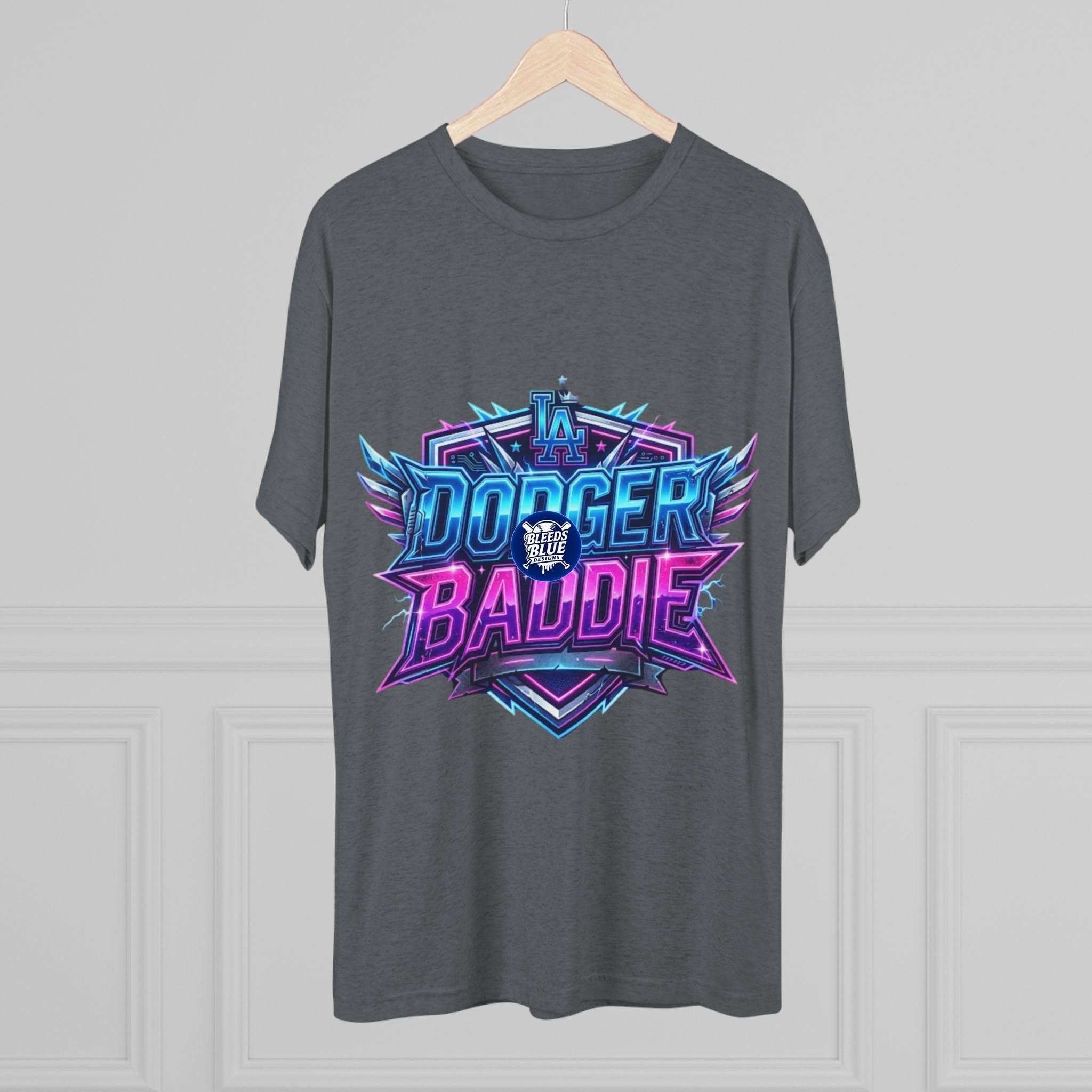 Dodger Baddie Graphic Tee — Retro Neon Gaming Style Shirt