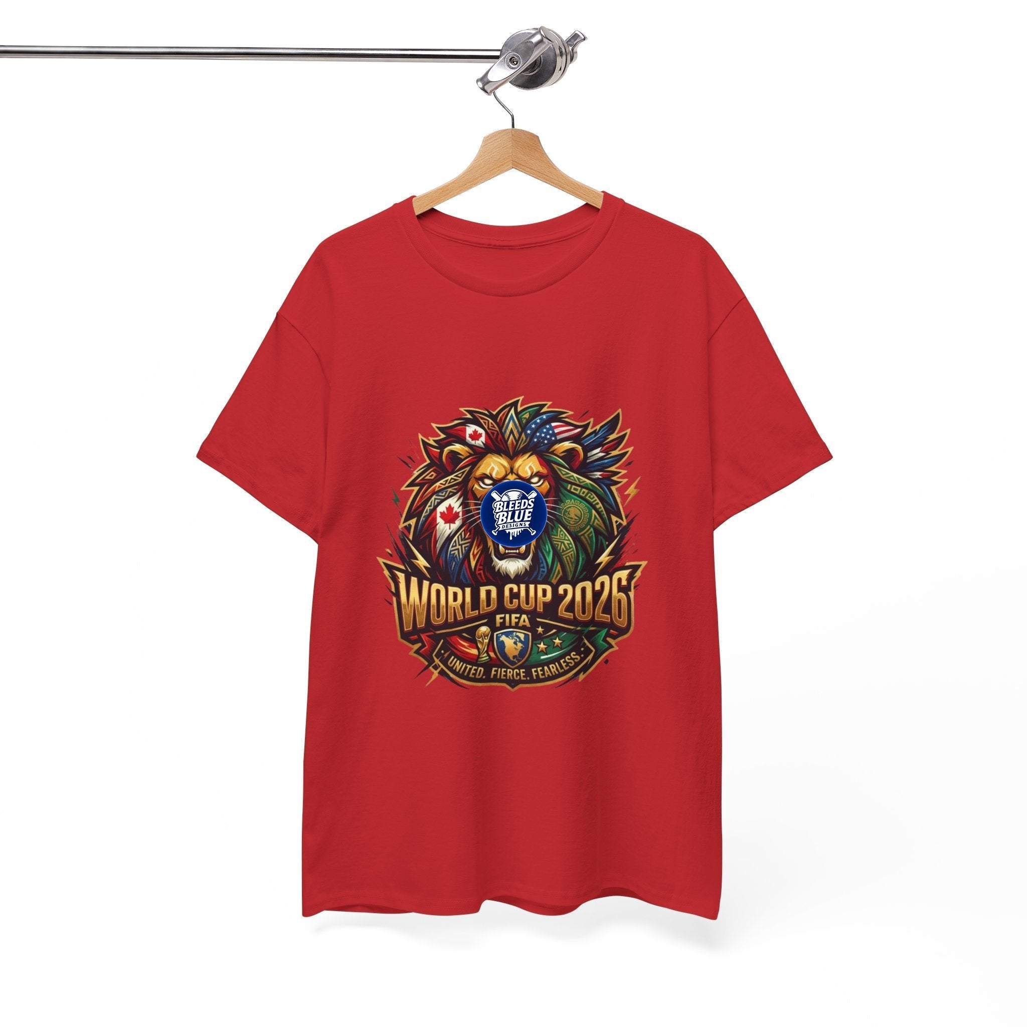 World Cup 2026 Lion Soccer T-Shirt — FIFA Fan Tee