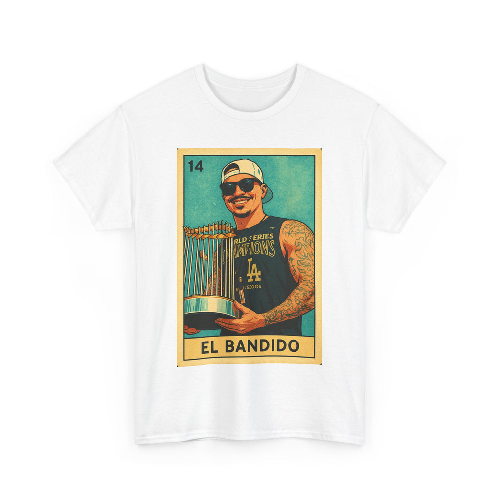 Banda El Bandido Loteria Card Tee Shirt -  Unisex Heavy Cotton Tee Casual Fit
