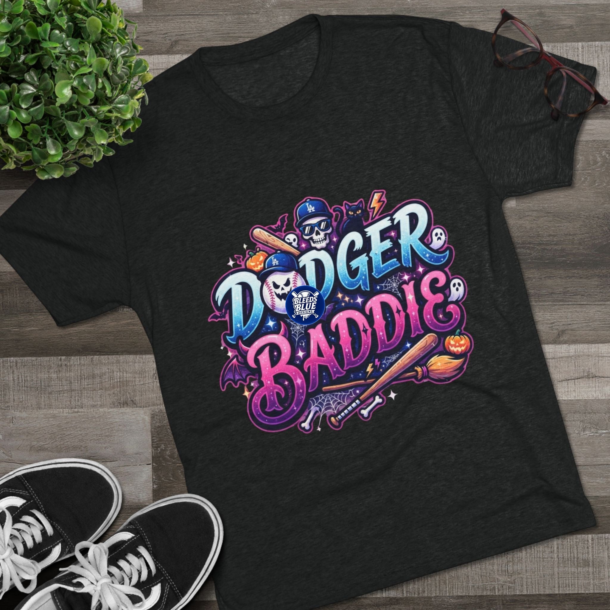 Dodger Baddie Spooky Season T-Shirt — Cute, Edgy Sports Graphic Tee