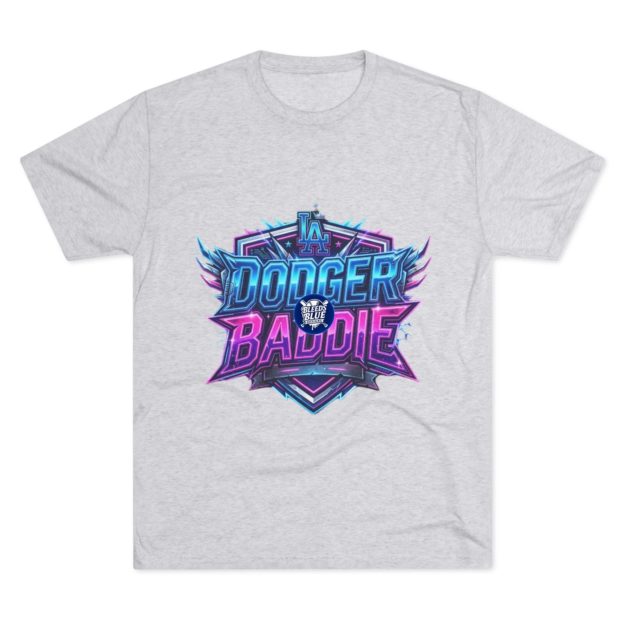 Dodger Baddie Graphic Tee — Retro Neon Gaming Style Shirt