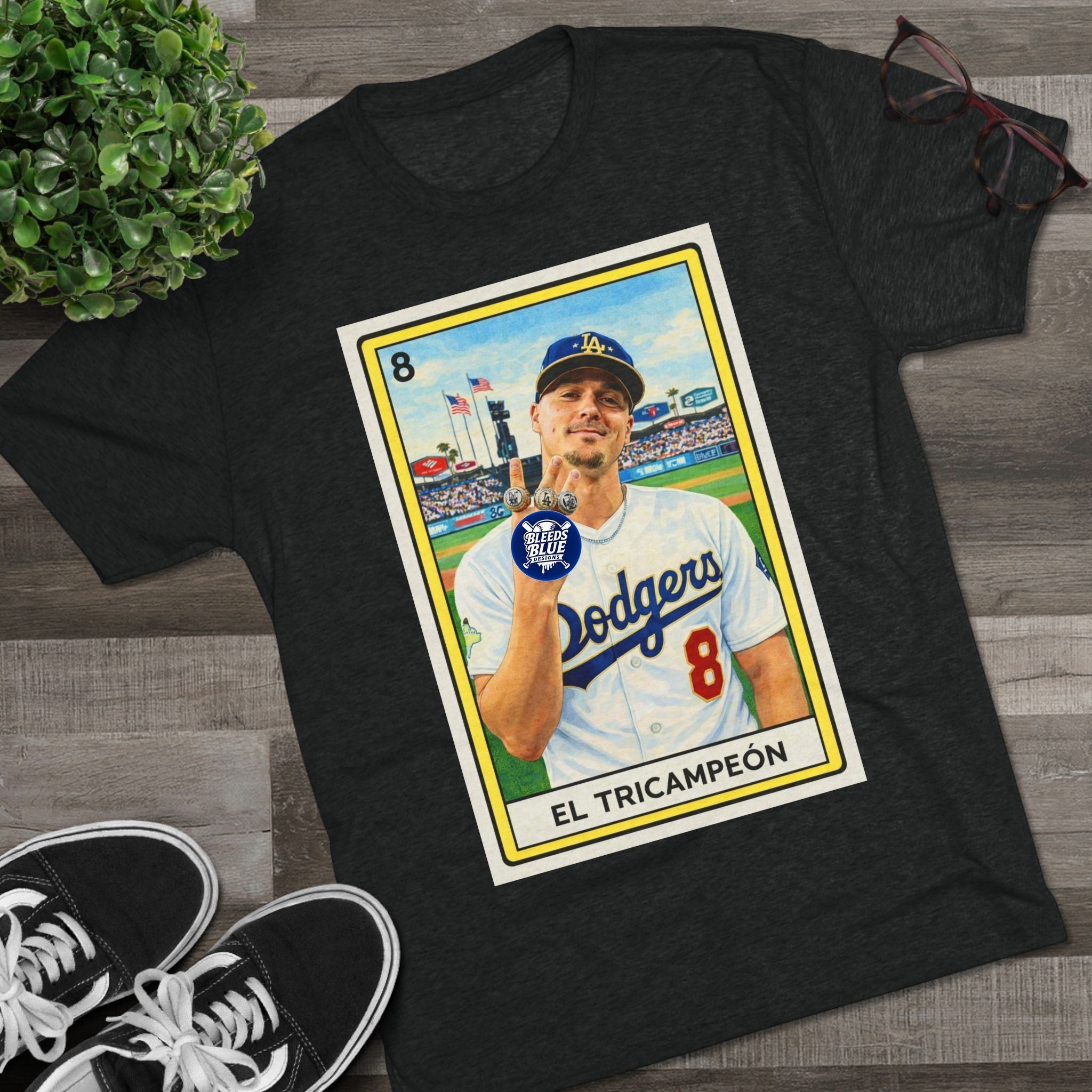 El Tricampeón Lotería Card Tee — Mexican Champion Shirt