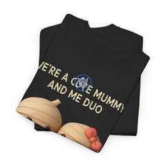 Halloween Spooky Mummy and Me Duo Tee Shirt - Unisex Heavy Cotton Casual Fit