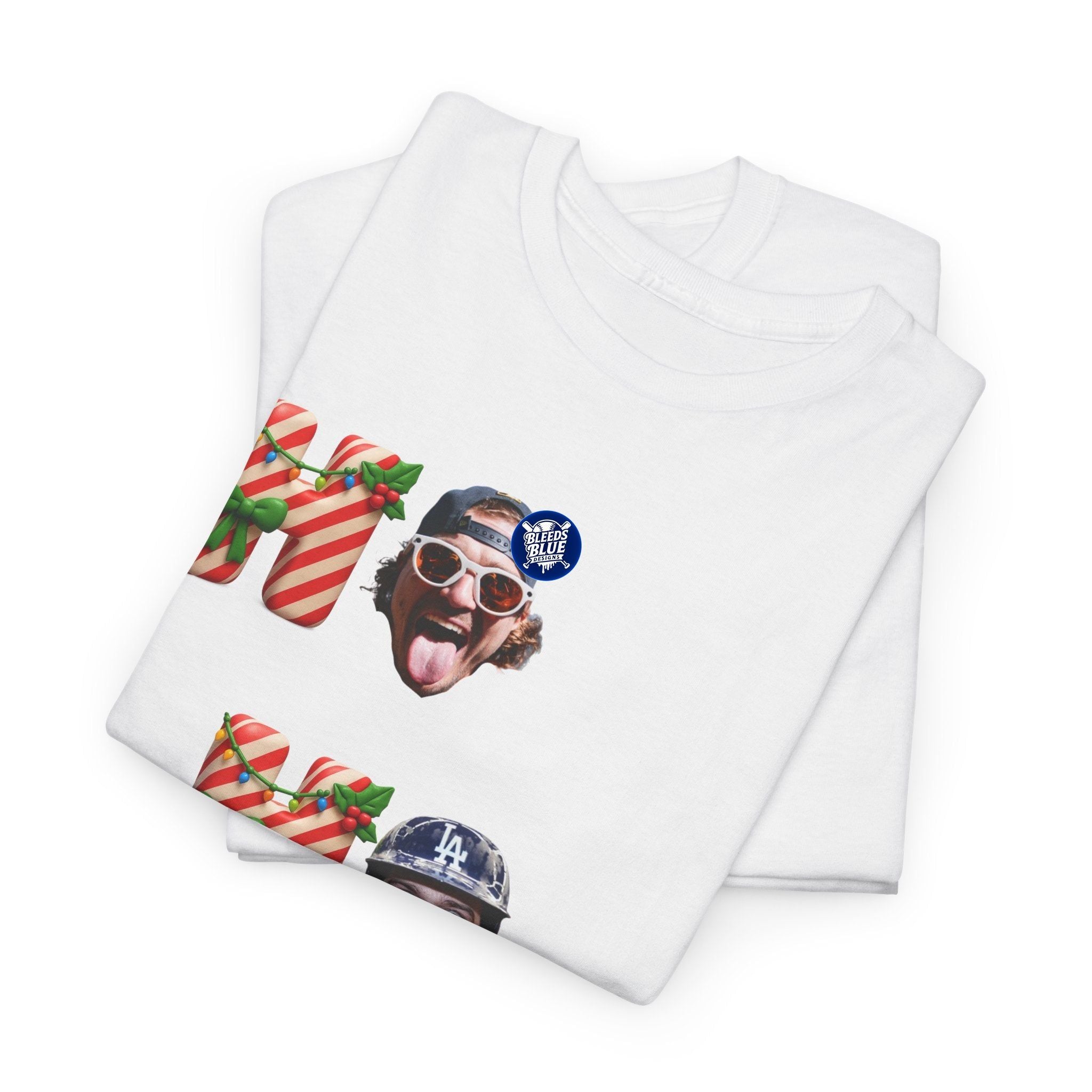 Holiday Kike Ho Ho Ho Tee Shirt - Unisex Heavy Cotton Casual Fit