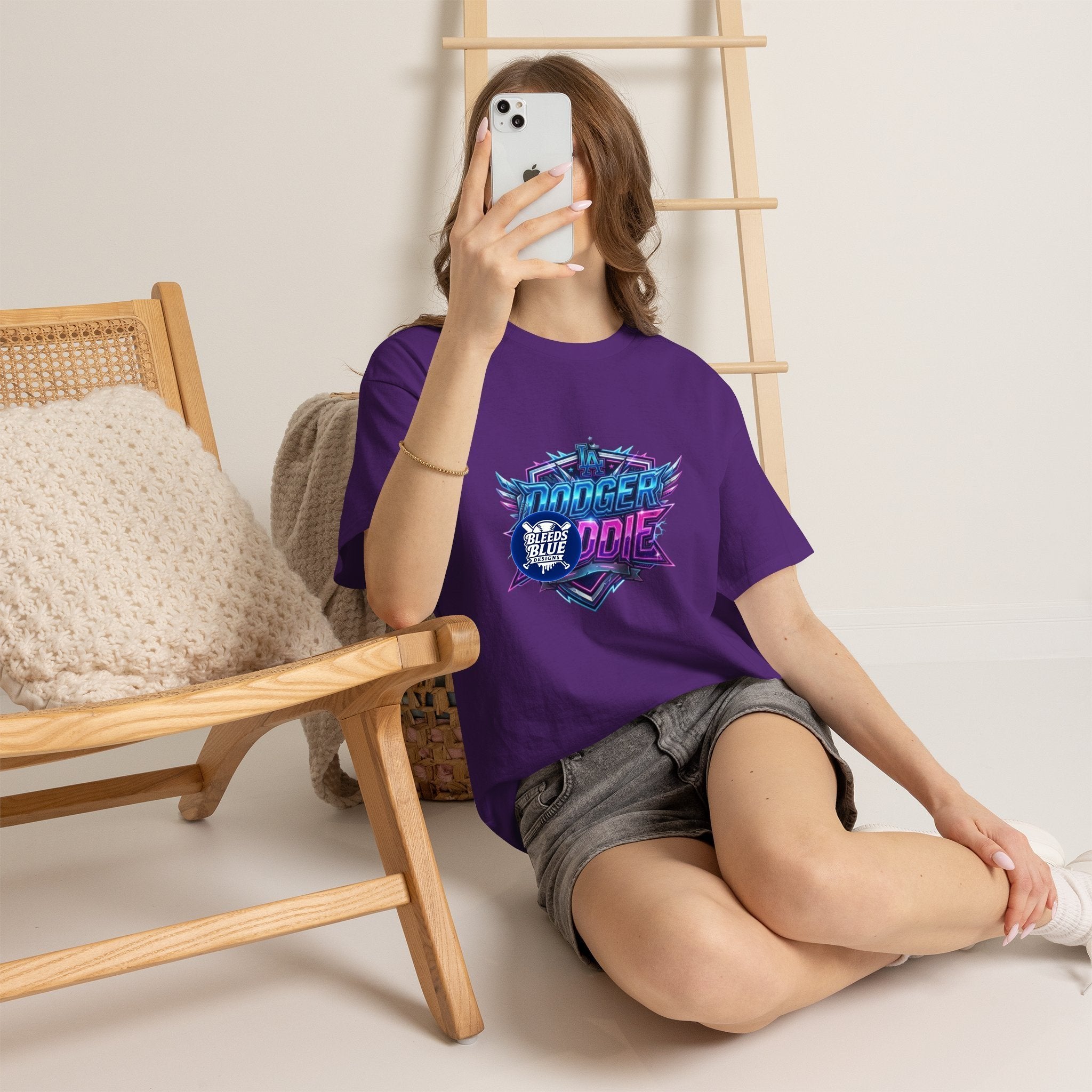 Dodger Baddie T-Shirt — 80's Neon Gaming Logo Tee