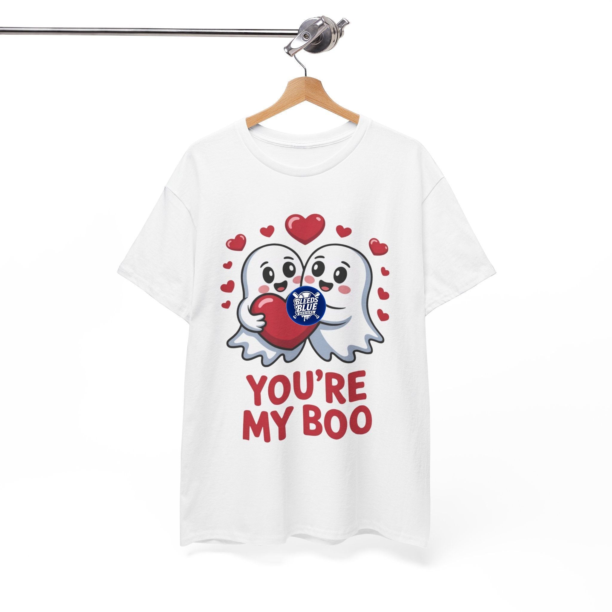 You’re My Boo Valentine Ghost Couple Tee Shirt – Unisex Heavy Cotton Casual Fit