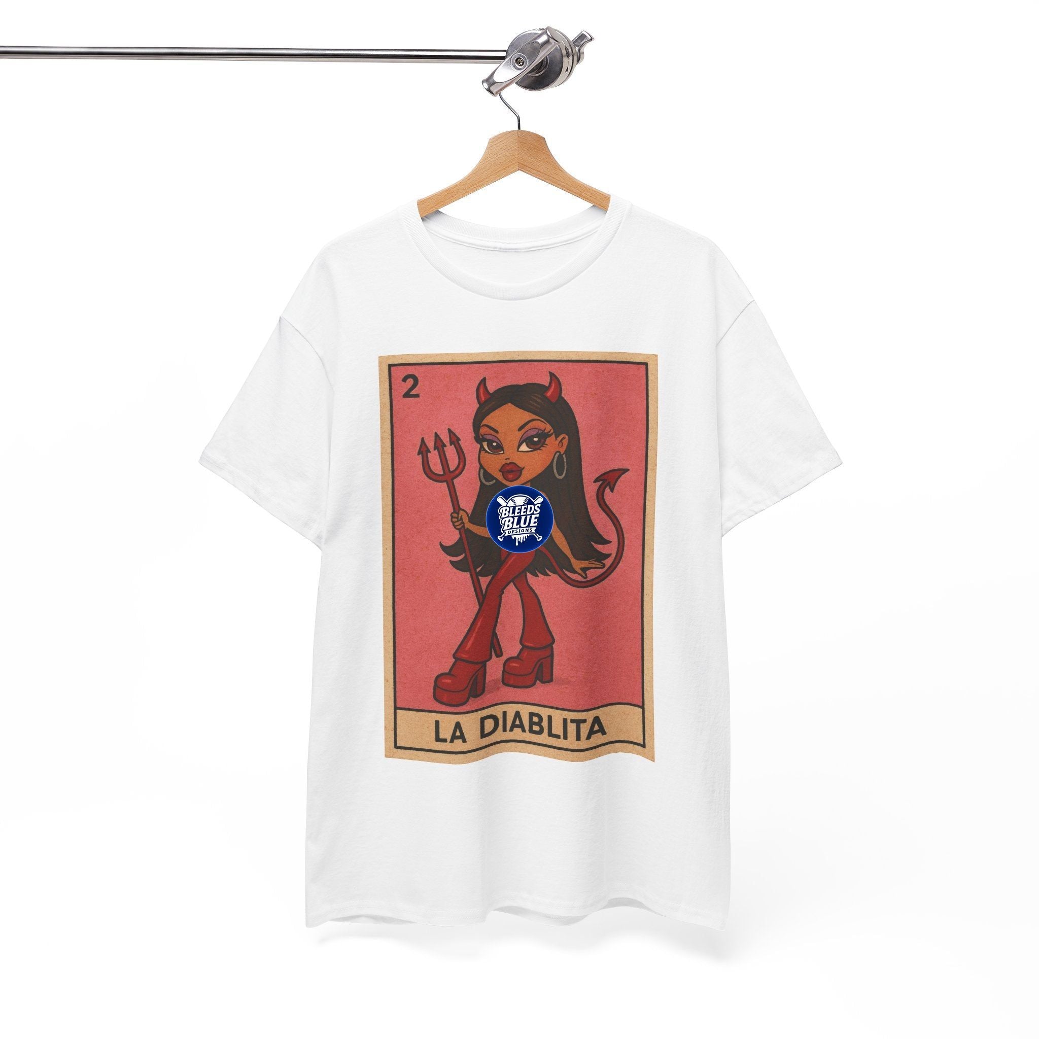 La Diablita Loteria Card Tee Shirt - Unisex Heavy Cotton Casual Fit