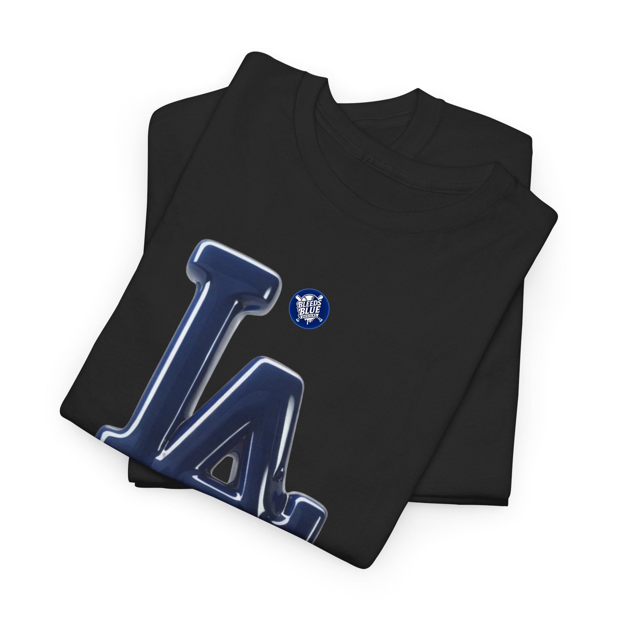 LA Urban Melting Drip Logo T-Shirt — Adult Heavy Cotton Casual Fit