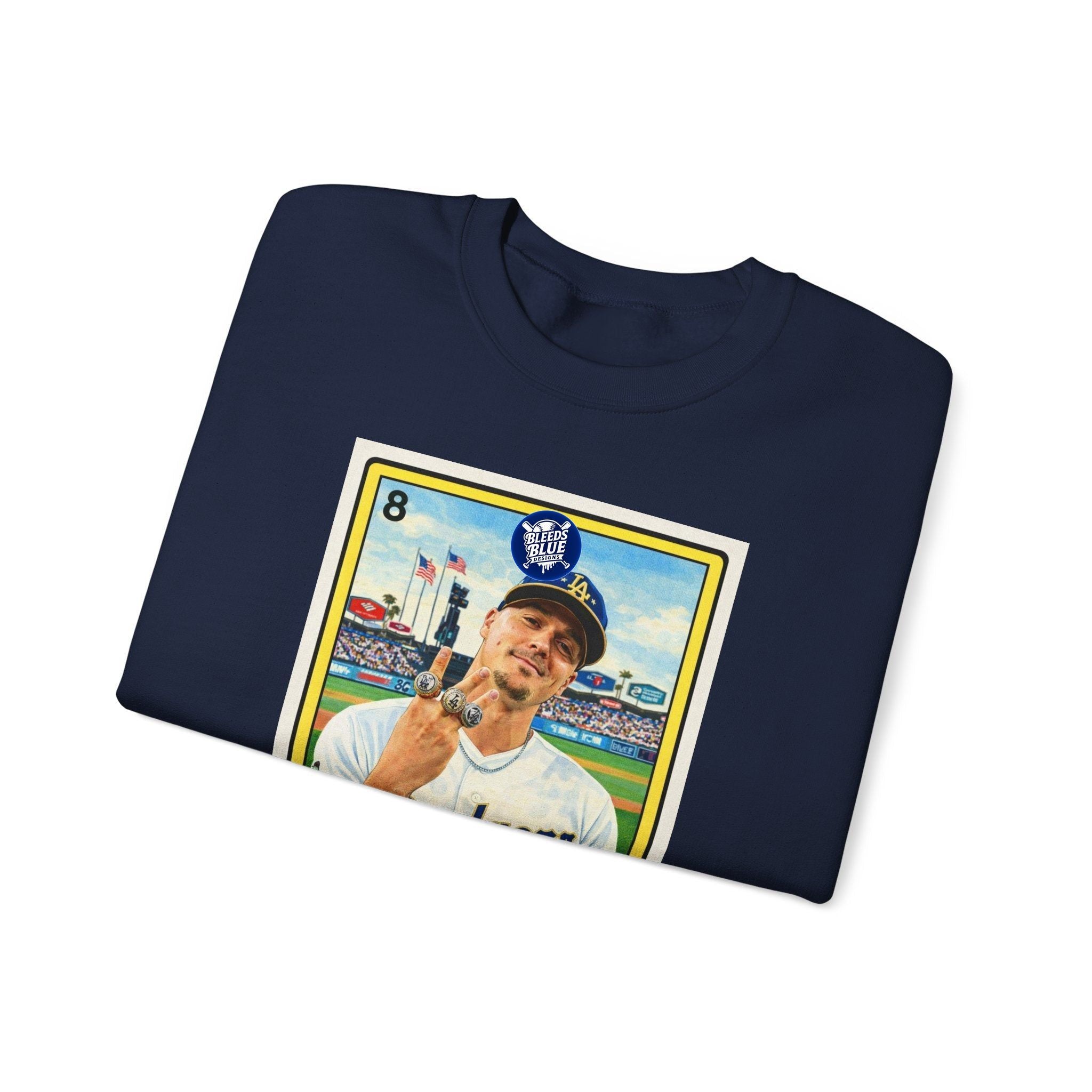 El Tricampeón Loteria Card Kike Team Pride — Adult Crewneck Sweatshirt