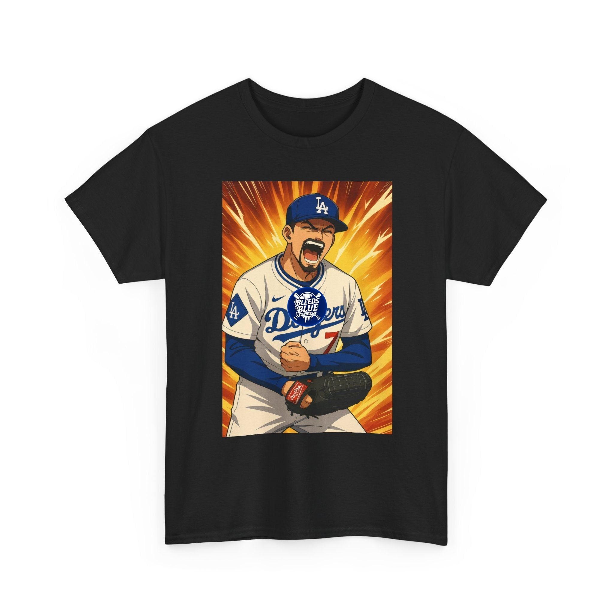 Dodgers Snell Fire Pitcher Graphic T-Shirt — Game Day Energy Tee