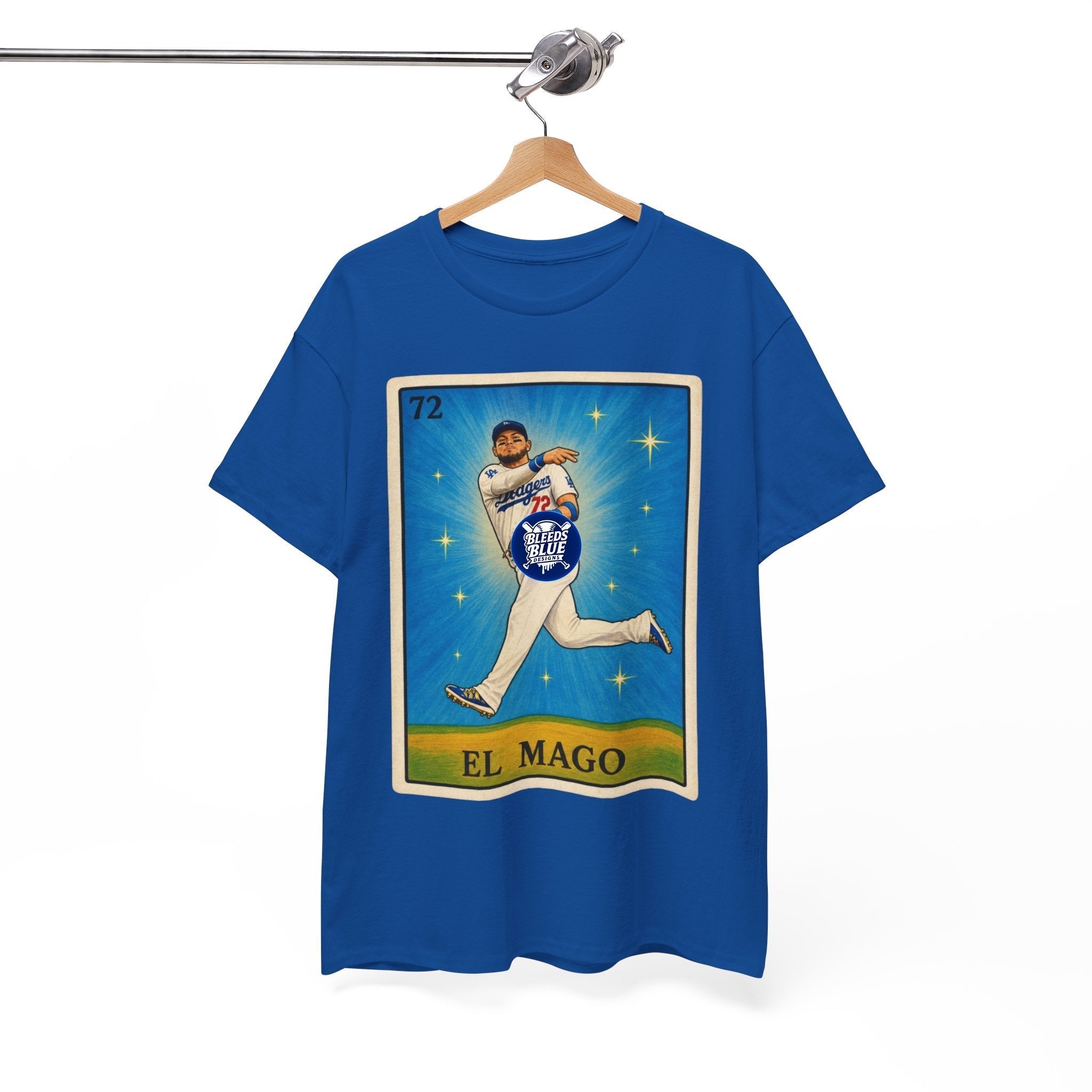 El Mago Loteria Card Tee — Lotería Style Miguel Rojas Graphic T-Shirt