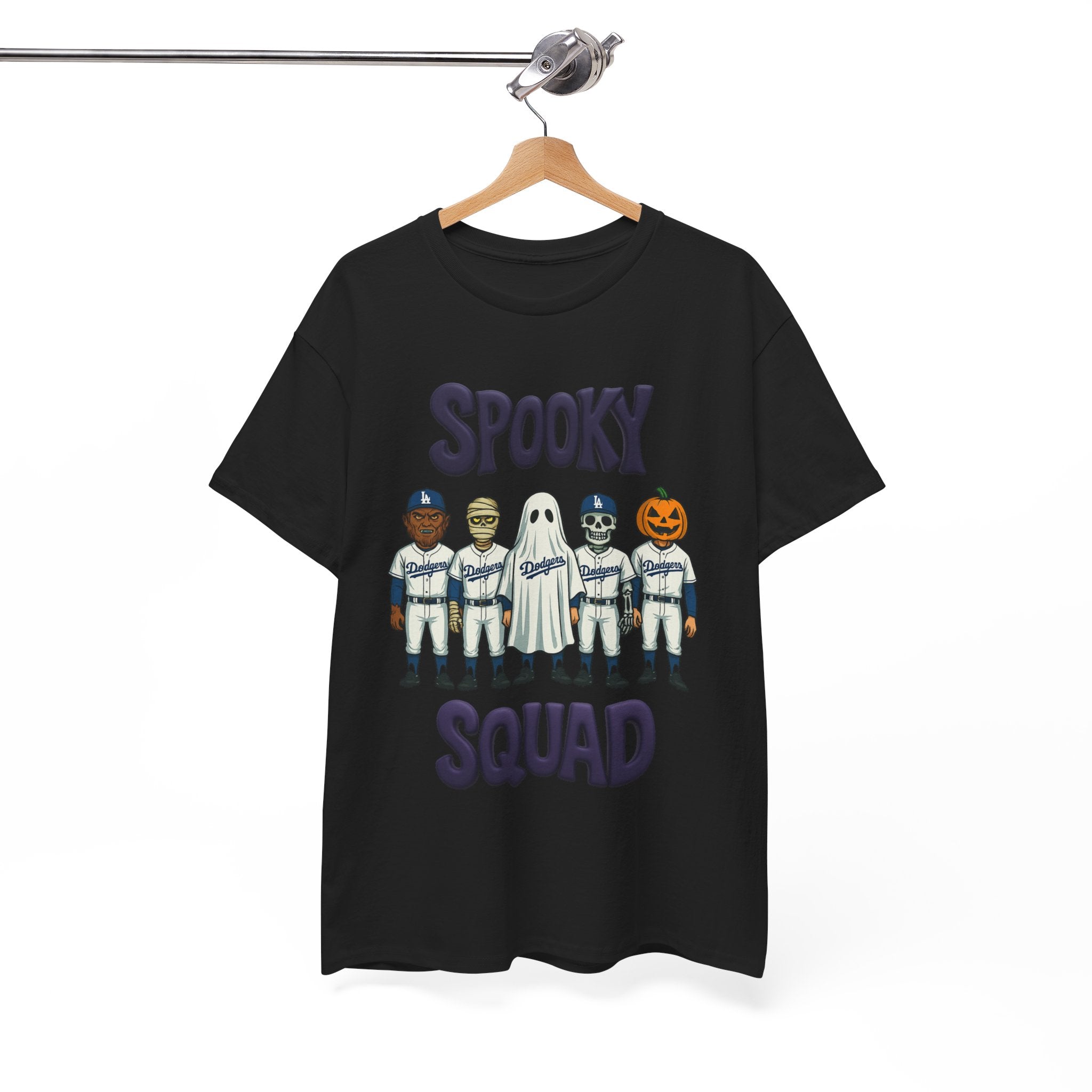 Halloween Spooky Squad Tee Shirt - Unisex Heavy Cotton Casual Fit