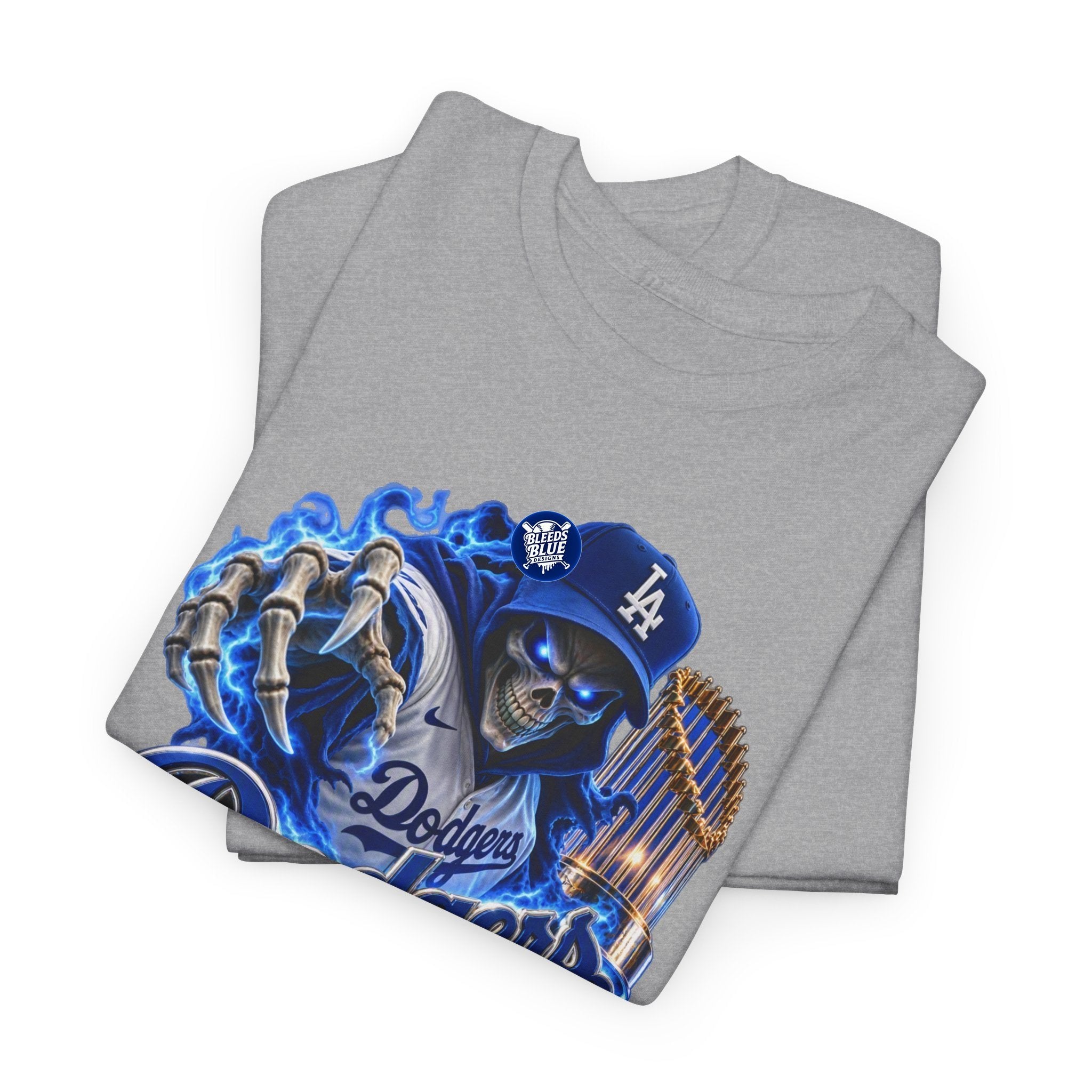 Dodgers Skeleton Road to 3-Peat Baseball T-Shirt