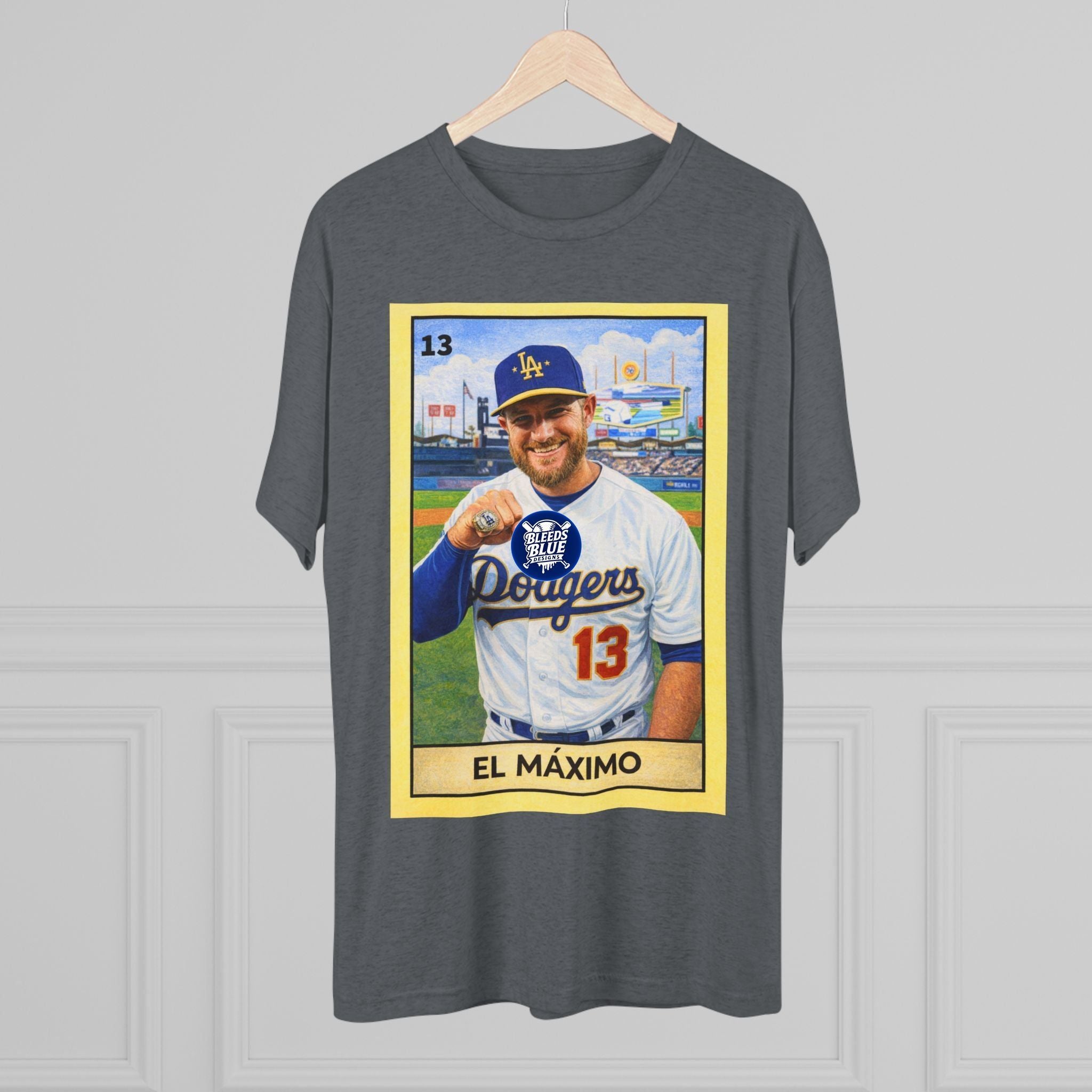 Muncy El Máximo Loteria Card Tee — Tri-Blend Crew T-Shirt