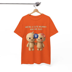 Halloween Spooky Mummy and Me Duo Tee Shirt - Unisex Heavy Cotton Casual Fit