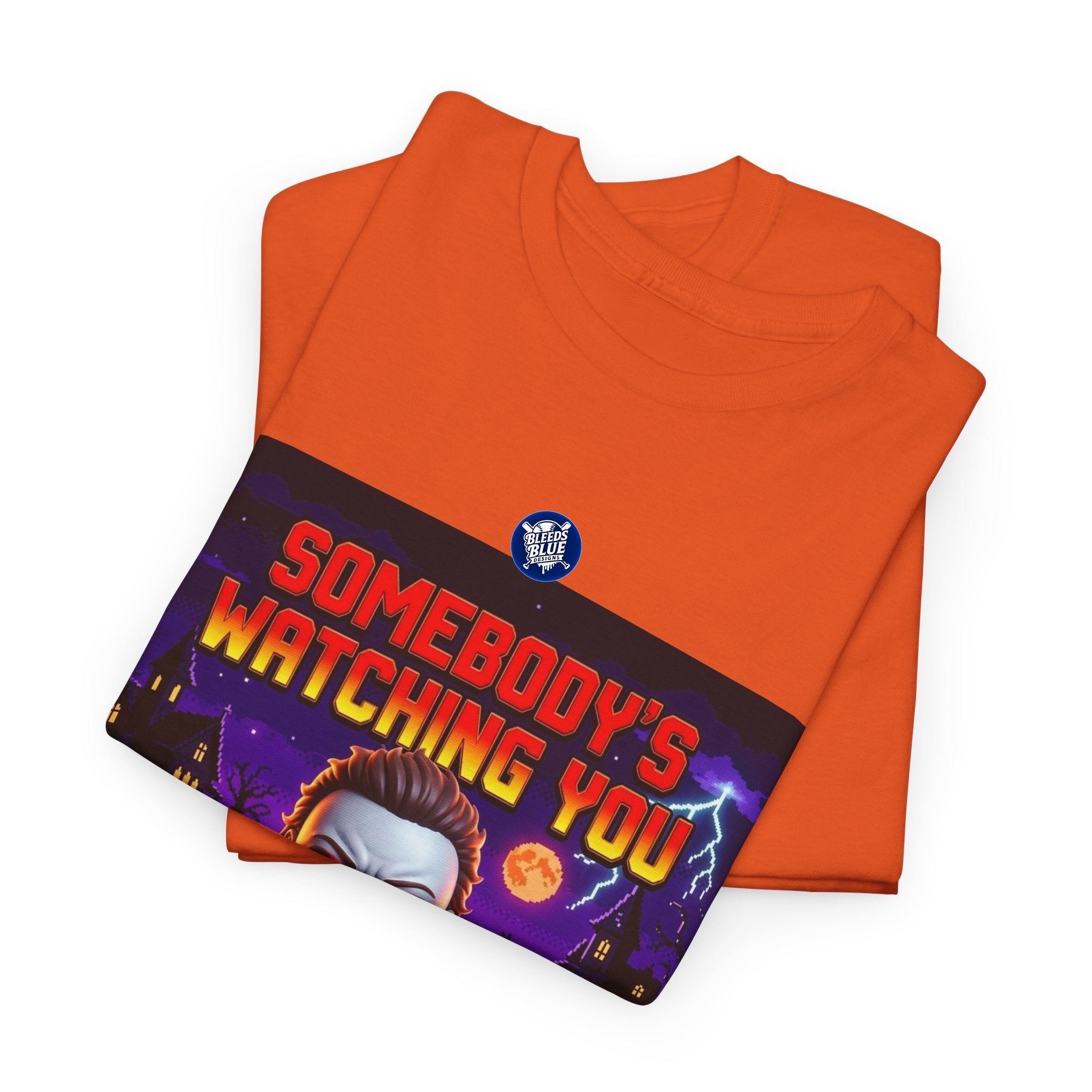Halloween Somebody's Watching You Jason Retro Arcade Spooky Season T-Shirt