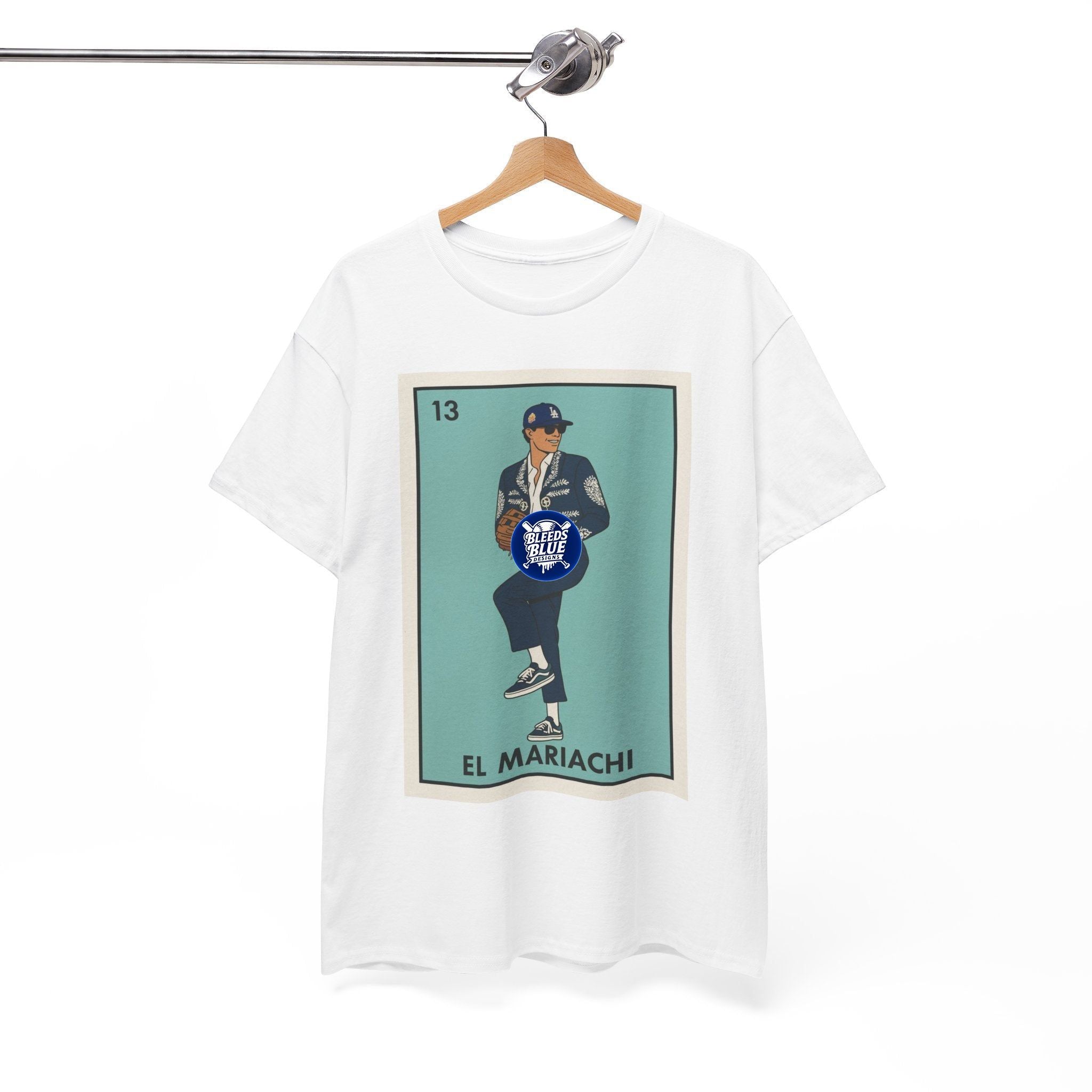 El Mariachi Lotería Tee — Vintage Mexican Card Graphic T-Shirt