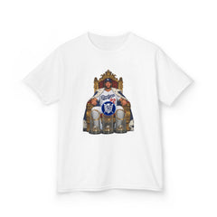 Kershaw Baseball Throne Kids T-Shirt – Youth Heavy Cotton Casual Fit